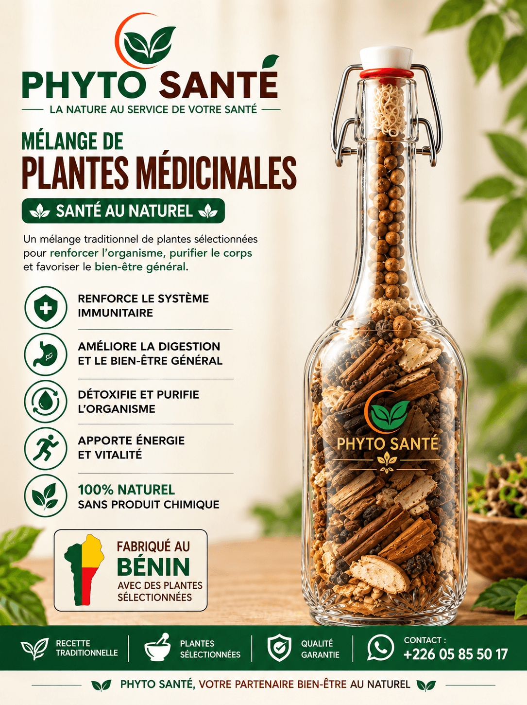 PHYTO SANTÉ — MÉLANGE DE PLANTES MÉDICINALES