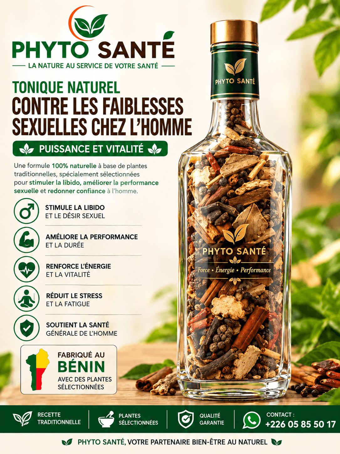 PHYTO SANTÉ — TONIQUE VITALITÉ MASCULINE